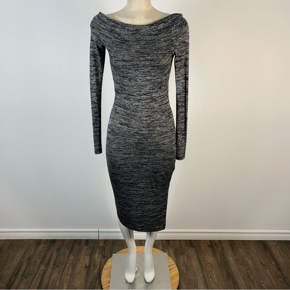 ❤️ Wilfred Free Charcoal Long Sleeve Dress XXS